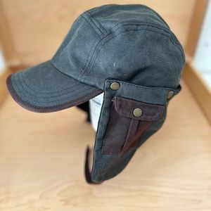 Waxed Cotton Stetson Cap w/ Removable Earflaps
